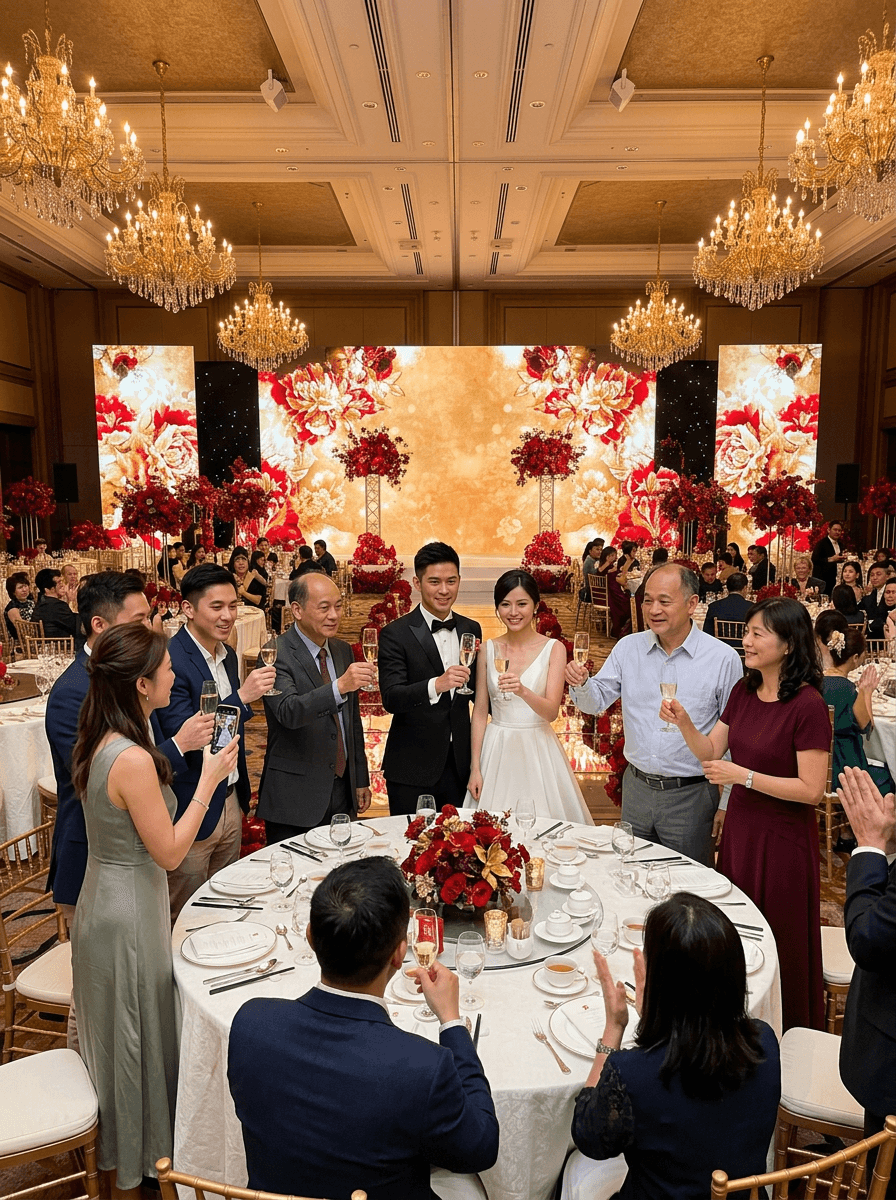 婚礼新人肖像与活动亮点