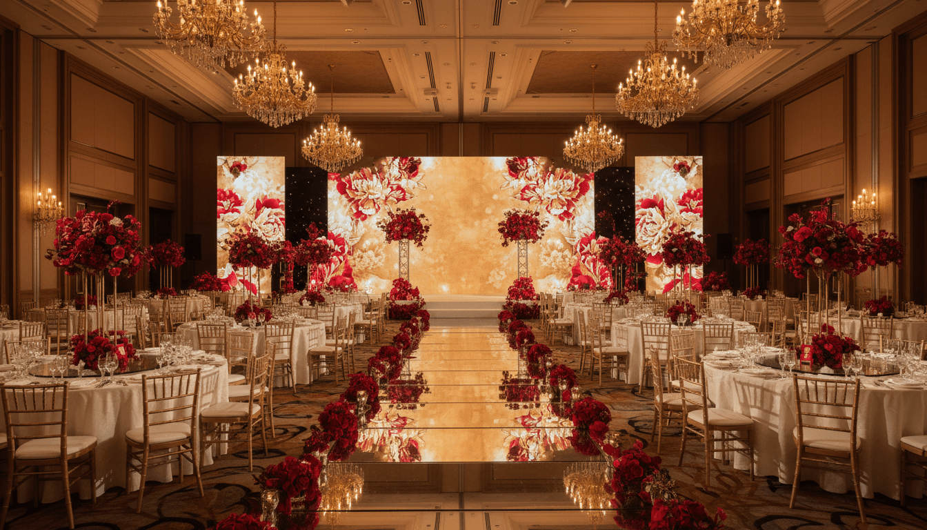 Best for banquet tables, entrance signs, guestbook corners, and photo booth stations